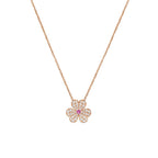 Dream FRIVOLE ROSE GOLD FLOWER DIAMOND NECKLACE