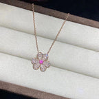 Dream FRIVOLE ROSE GOLD FLOWER DIAMOND NECKLACE