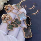 Dream CLOVER EARRINGS DARK MOP 4 MOTIFS ROSE GOLD