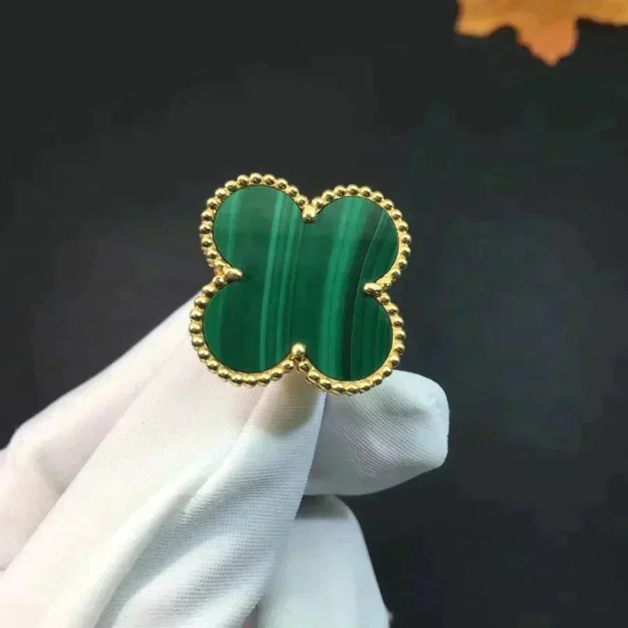 Dream CLOVER MALACHITE RING