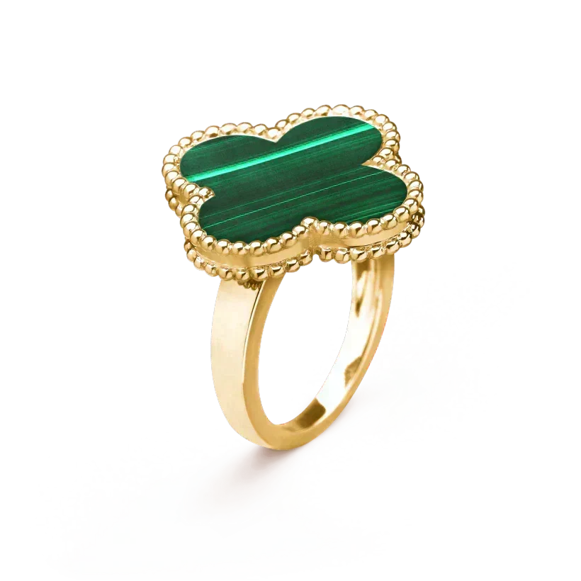 Dream CLOVER MALACHITE RING