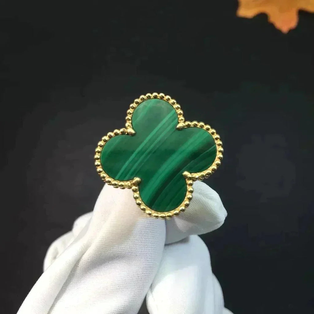 Dream CLOVER MALACHITE RING
