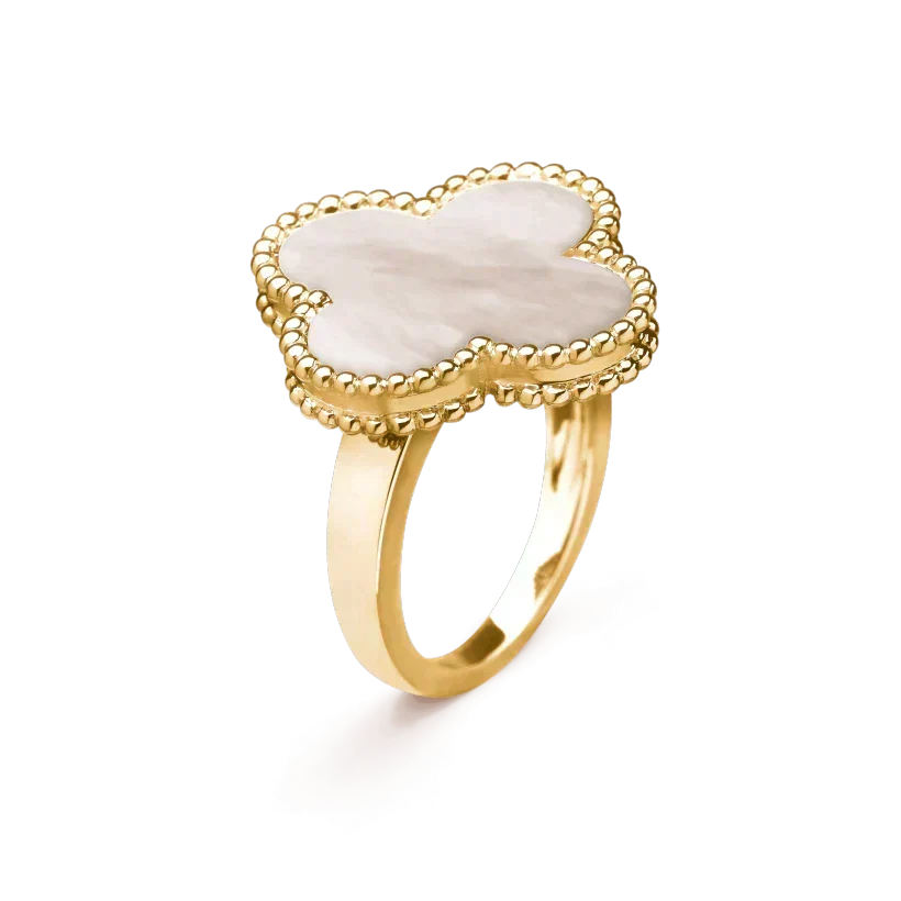 Dream CLOVER WHITE MOP RING
