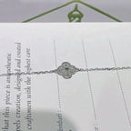 Dream CLOVER  SINGLE FLOWER BRACELET SILVER