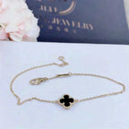 Dream CLOVER ONYX SINGLE FLOWER BRACELET