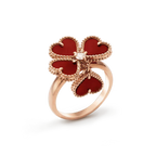 Dream SWEET CLOVER CARNELIAN RING