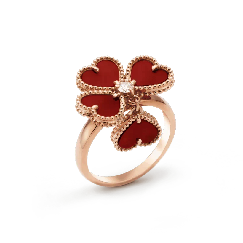 Dream SWEET CLOVER CARNELIAN RING