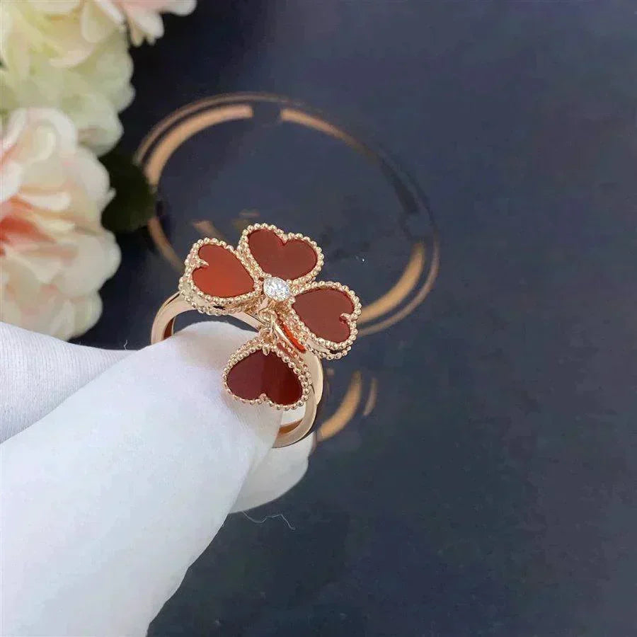 Dream SWEET CLOVER CARNELIAN RING