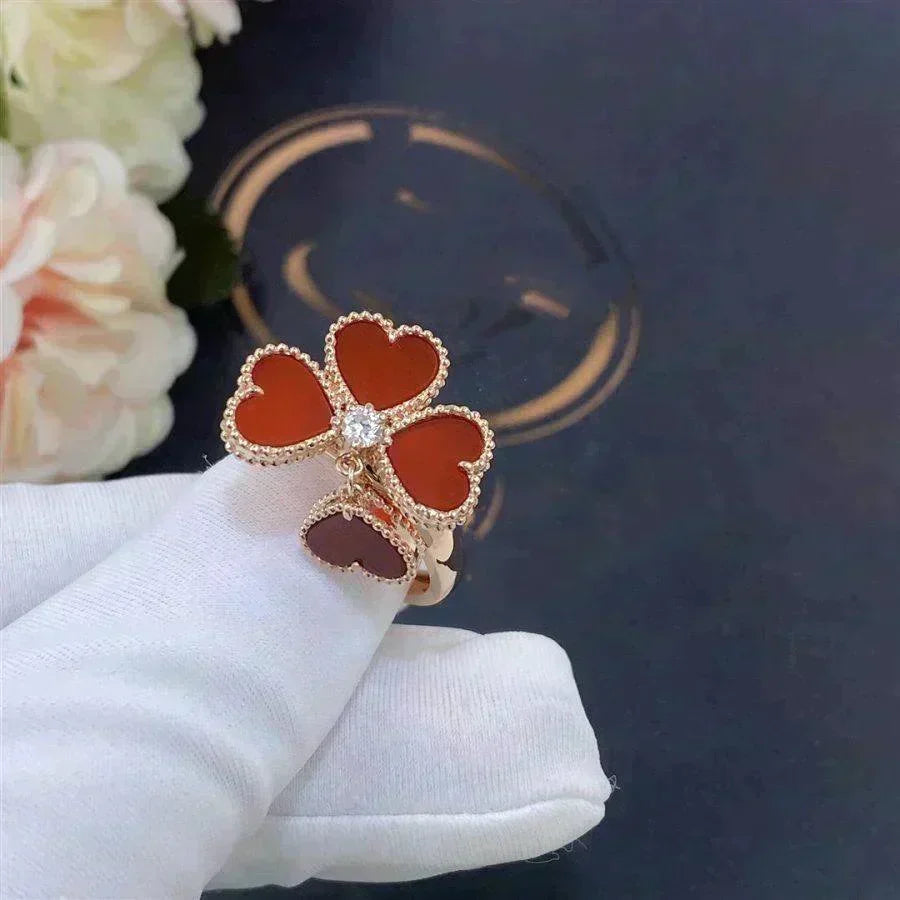 Dream SWEET CLOVER CARNELIAN RING