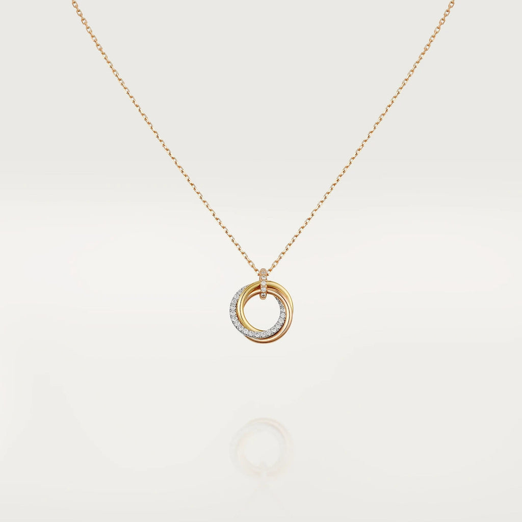 Dream TRINITY-HALSKETTE SILBER GOLD ROSÉGOLD DIAMANTEN