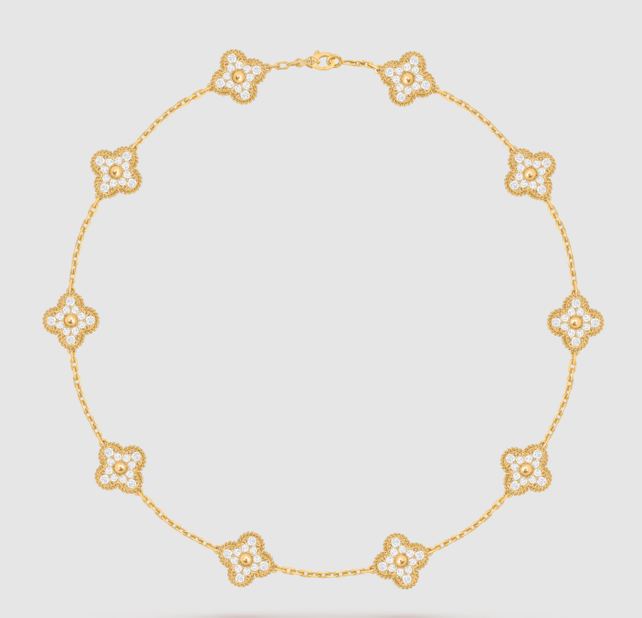 [Dream ]CLOVER 10 MOTIVE VOLLDIAMANT-HALSKETTE