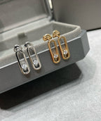 [Dream]MOVE UNO SMALL 1 DIAMOND EARRINGS