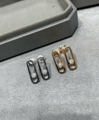 [Dream]MOVE UNO SMALL 1 DIAMOND EARRINGS