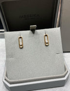 [Dream]MOVE UNO SMALL 1 DIAMOND EARRINGS