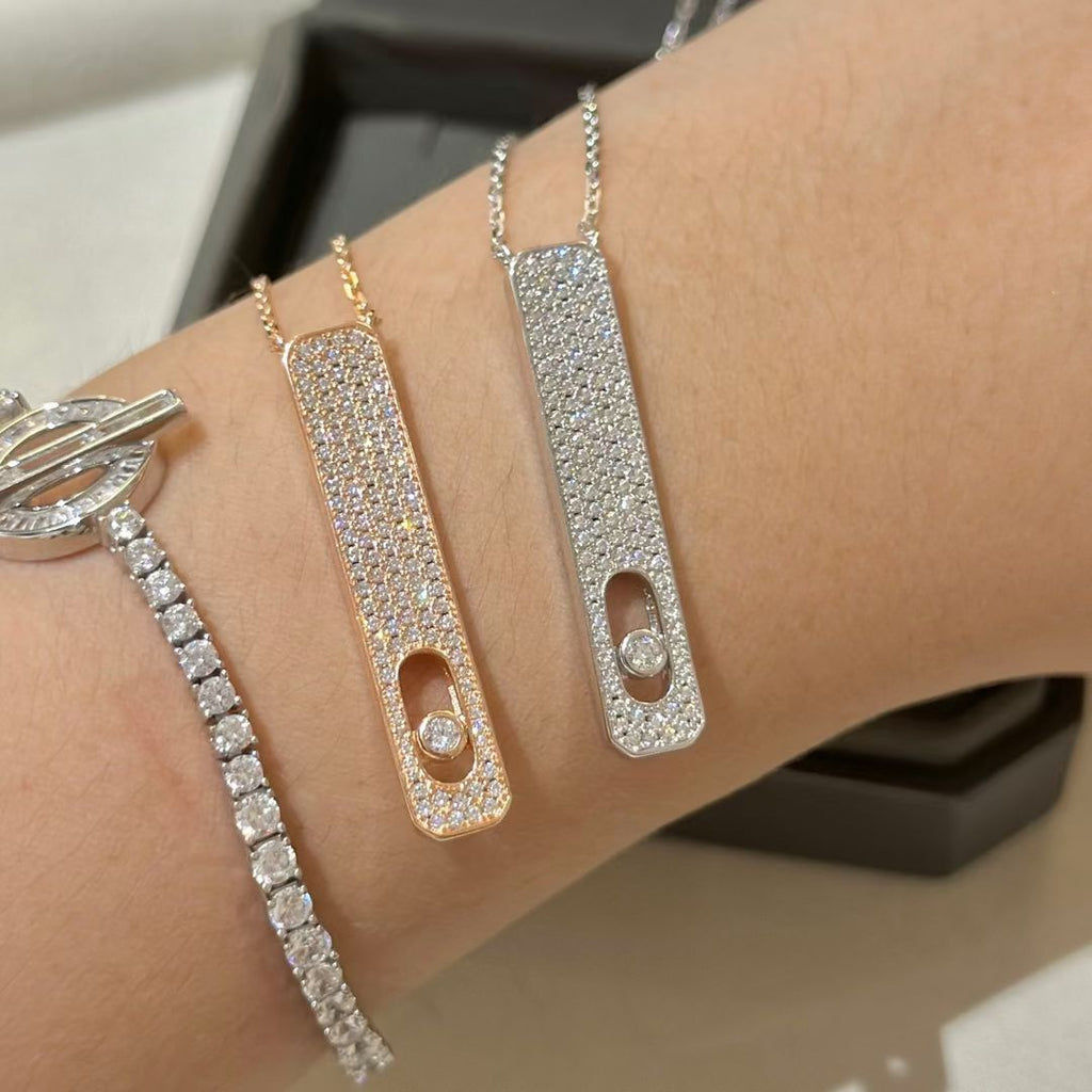[Dream]MY FIRST DIAMOND PAVED NECKLACE
