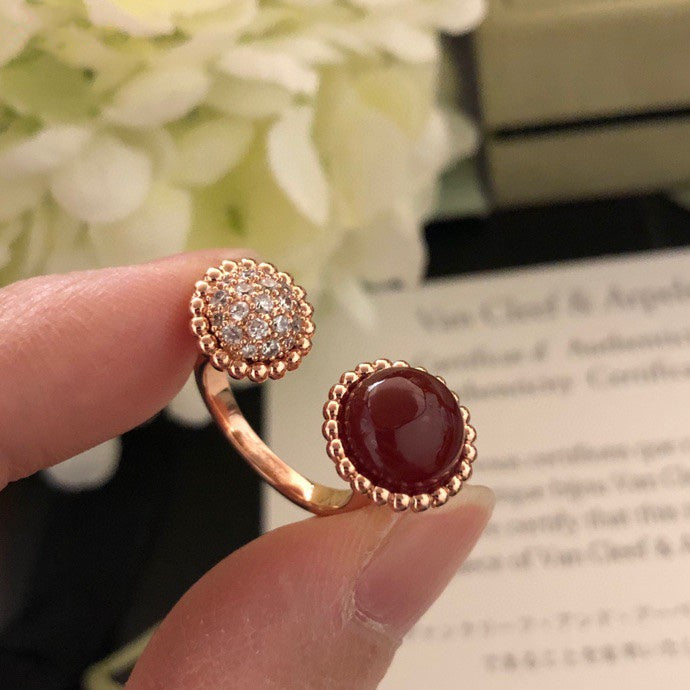 Dream PERLEE COULEURS DIAMOND ROSE GOLD BETWEEN THE FINGER RING