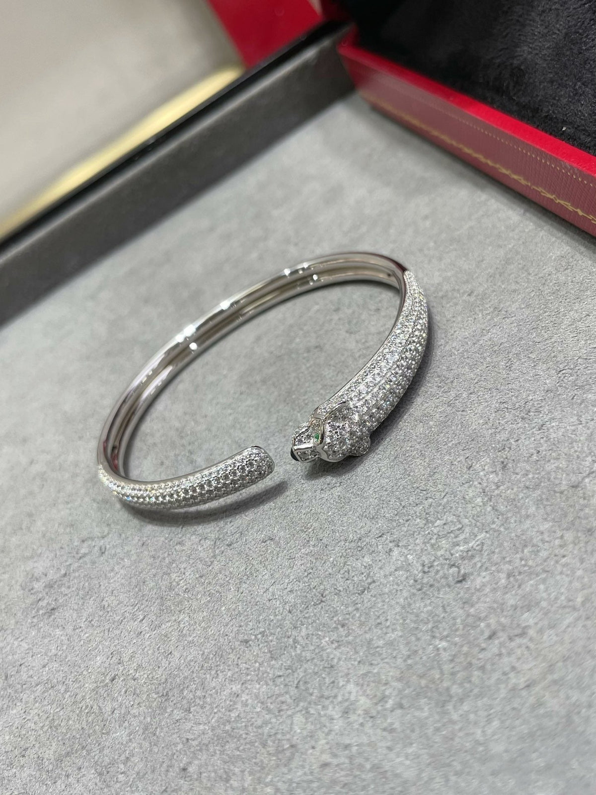 Dream PANTHERE FULL DIAMOND OPEN BRACELET