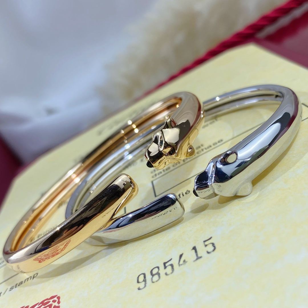 Dream PANTHERE SILVER OPEN BRACELET
