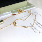 Dream LUCKY SPRING 4 MOTIFS ROSE GOLD NECKLACE