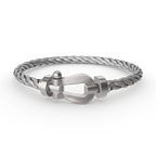 Dream FORCE LARGE HORSESHOE NO DIAMOND BRACELET SILVER