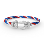 Dream FORCE LARGE HORSESHOE FULL DIAMOND BRACELET SILVER