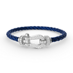 Dream FORCE LARGE HORSESHOE FULL DIAMOND BRACELET SILVER