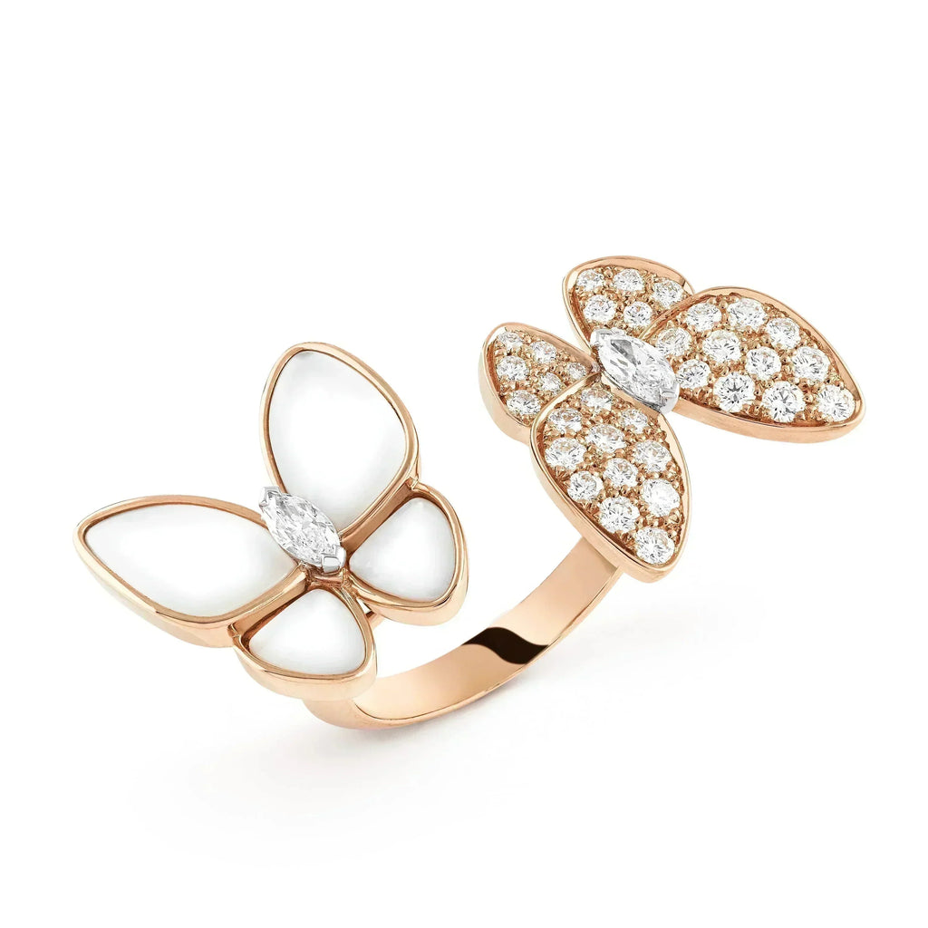 Dream TWIN BUTTERFLY DIAMOND MOP RING