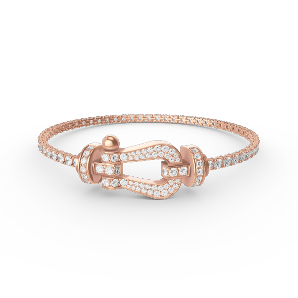 Dream FORCE  LARGE HORSESHOE FULL DIAMOND TENNIS BRACELET